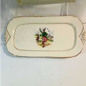 Antique Scottish Bread Plate or Decor
